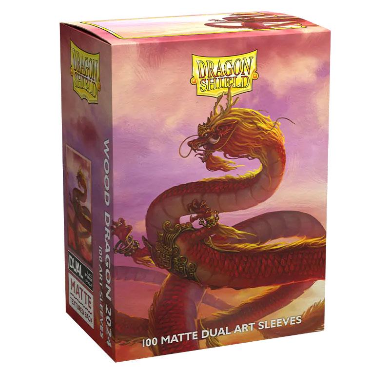 100 Fundas Dual Art Matte Wood Dragon 2024 de Dragon Shield