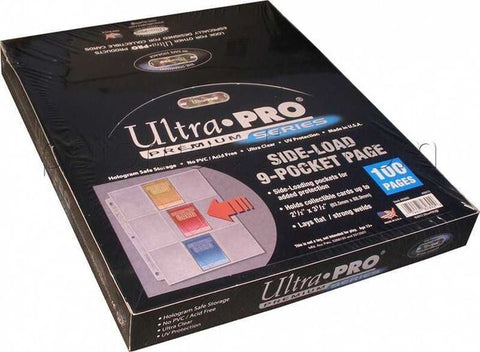 Caja de 100 Hojas Platinum de 9 bolsillos de carga lateral de Ultra Pro