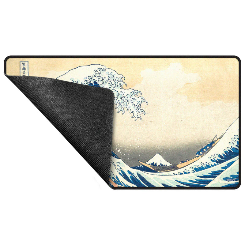 Tapete The Great Wave of Kanagawa (Black Stitched) de Ultra Pro
