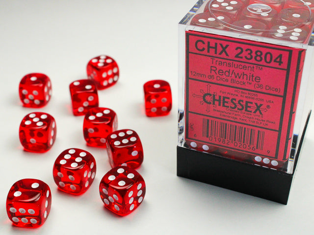 Dados D6 Chessex | Translucent