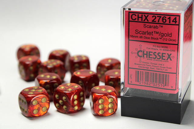 Dados D6 Chessex | Scarab