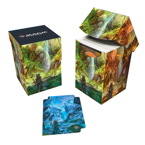 Caja para 100 cartas Bloomburrow Season Lands: Swamp (Summer) de Ultra Pro