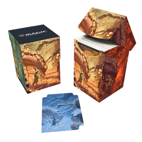Caja para 100 cartas Bloomburrow Season Lands: Forest (Summer) de Ultra Pro