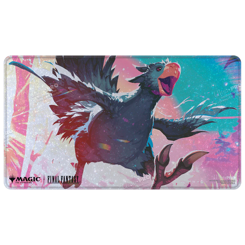 Tapete HOLOFOIL FINAL FANTASY™ Traveling Chocobo (Black) de Ultra Pro