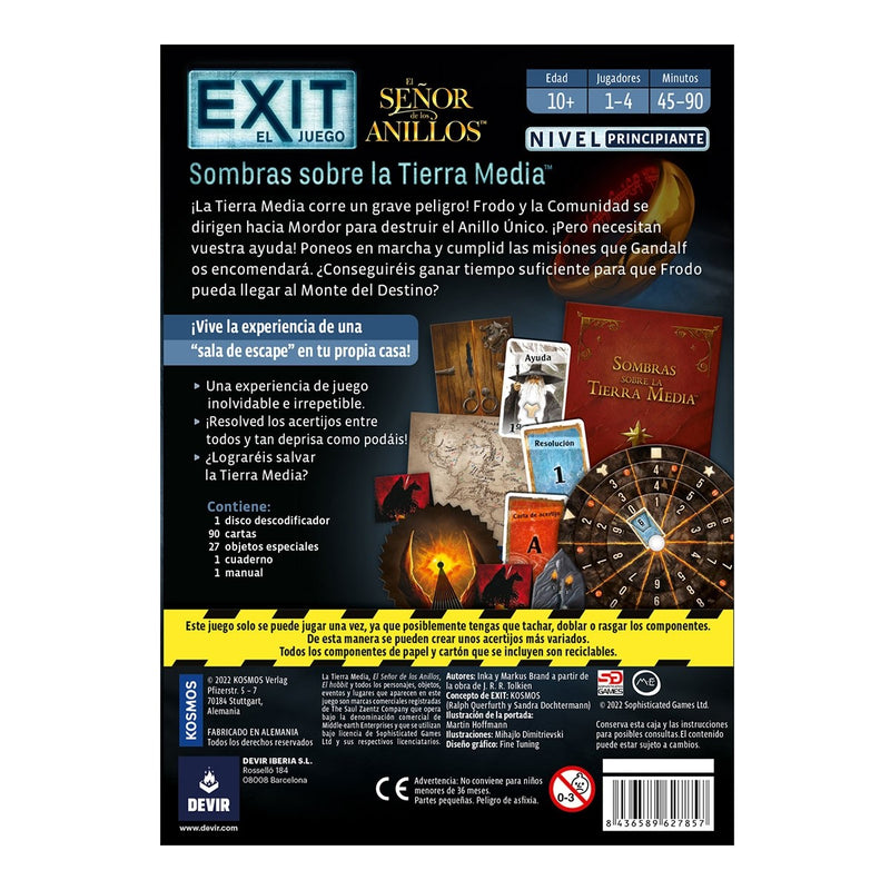 EXIT: El Señor de los Anillos - Sombras sobre la Tierra Media