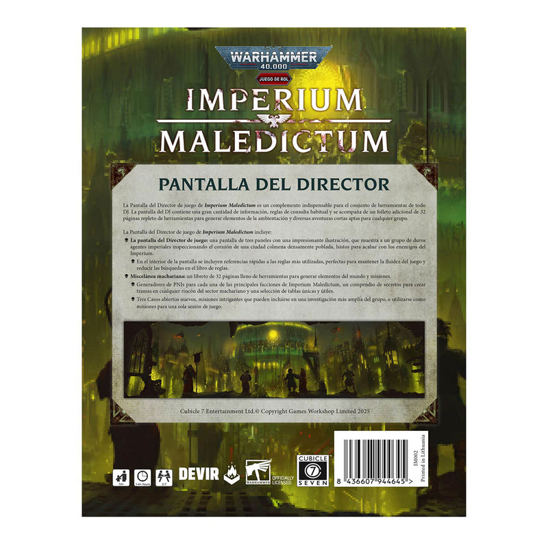 Warhammer 40K Imperium Maledictum | Pantalla del Director + Miscelánea Machariana