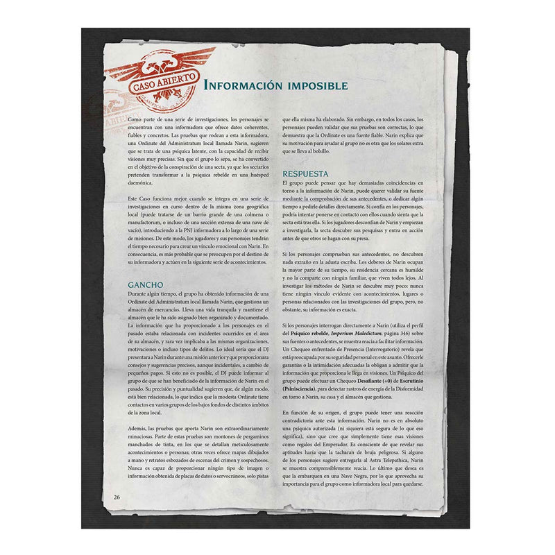 Warhammer 40K Imperium Maledictum | Pantalla del Director + Miscelánea Machariana