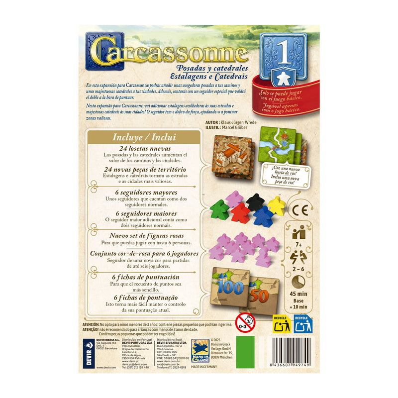 Carcassonne: Posadas y Catedrales (expansión)