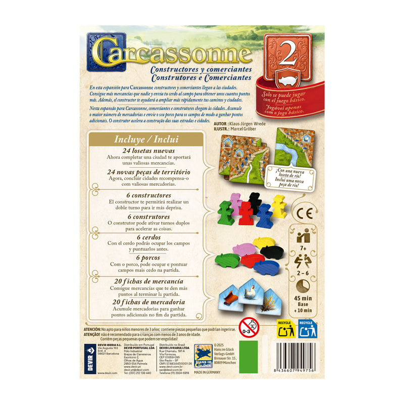 Carcassonne: Constructores y Comerciantes (expansión)