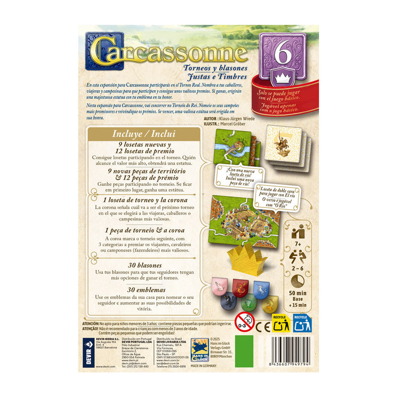 Carcassonne: Torneos y Blasones (expansión)