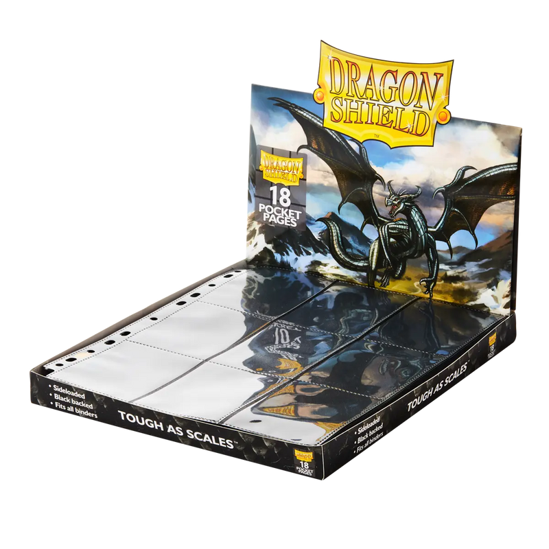 Caja con 50 hojas de 18 bolsillos de Dragon Shield