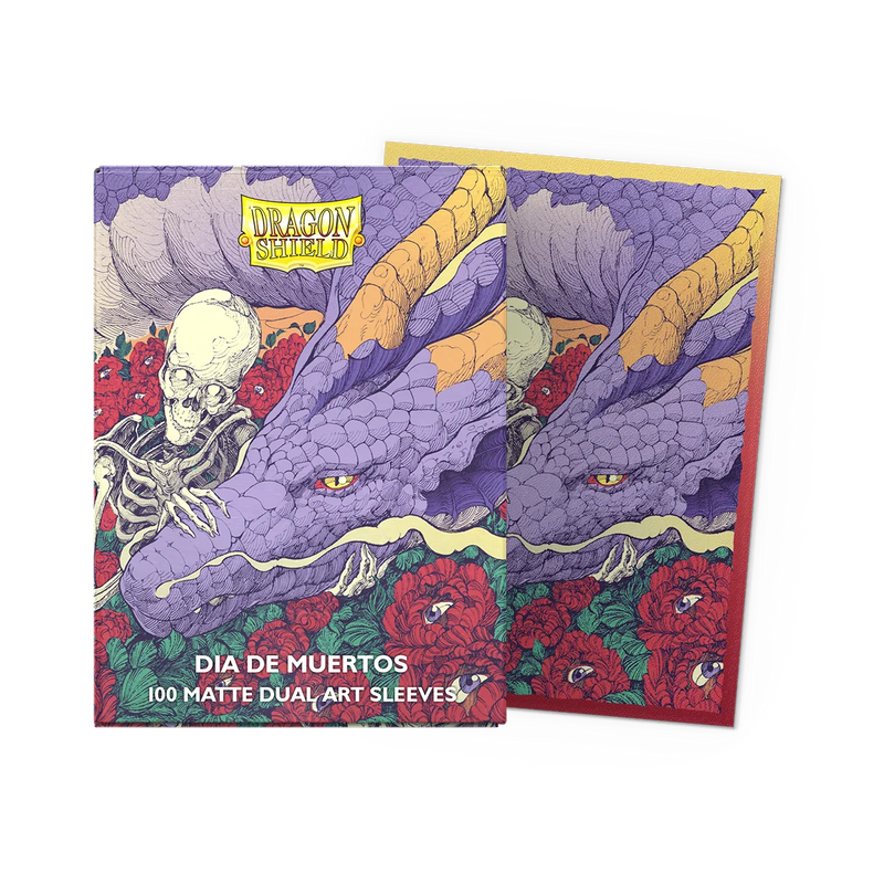 100 Fundas Matte Dual Art Día de los Muertos 2026 (Edición Limitada) de Dragon Shield