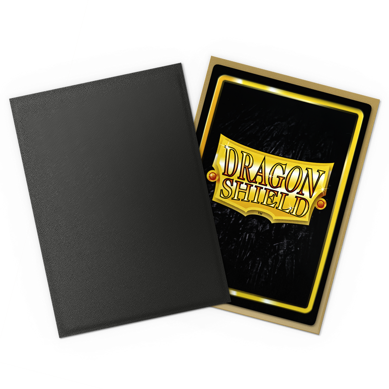 100 Fundas Matte Dual Interior Oro de Dragon Shield