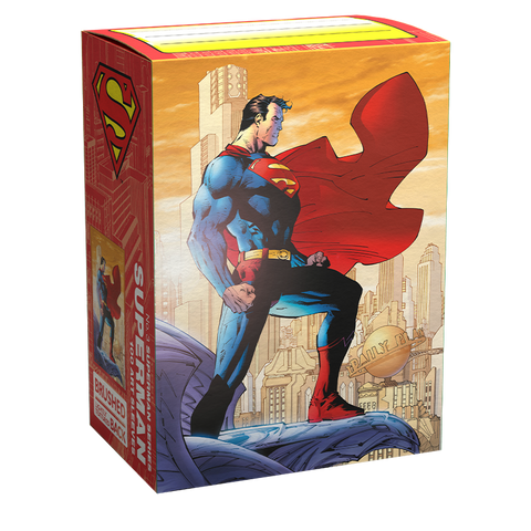 100 Fundas Brushed Art Superman Capa de Dragon Shield