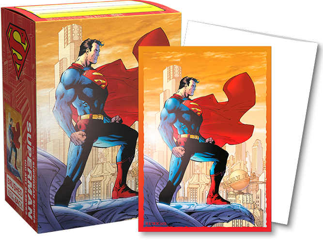 100 Fundas Brushed Art Superman Capa de Dragon Shield