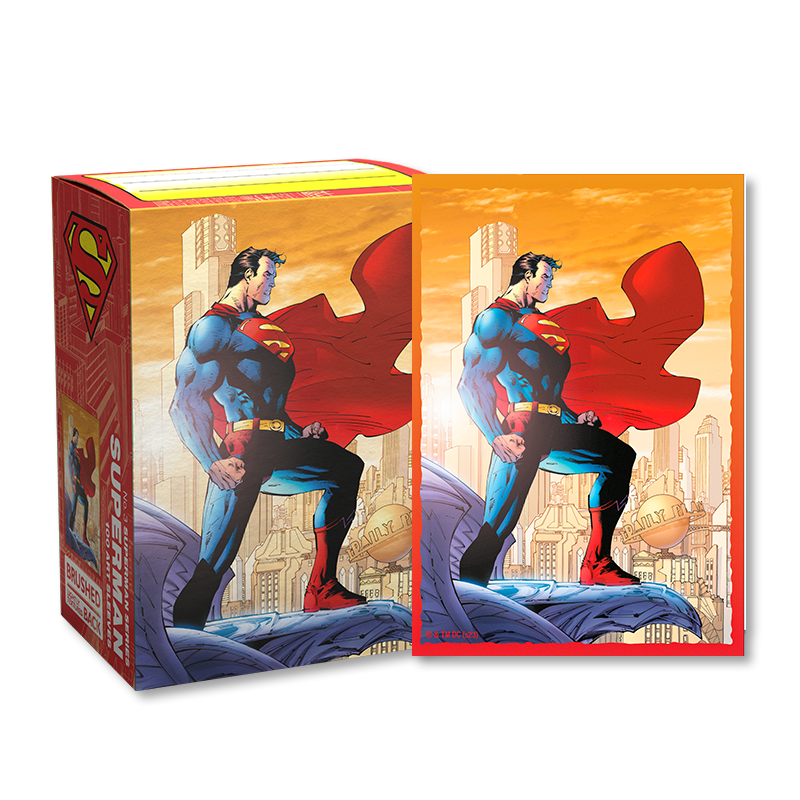 100 Fundas Brushed Art Superman Capa de Dragon Shield