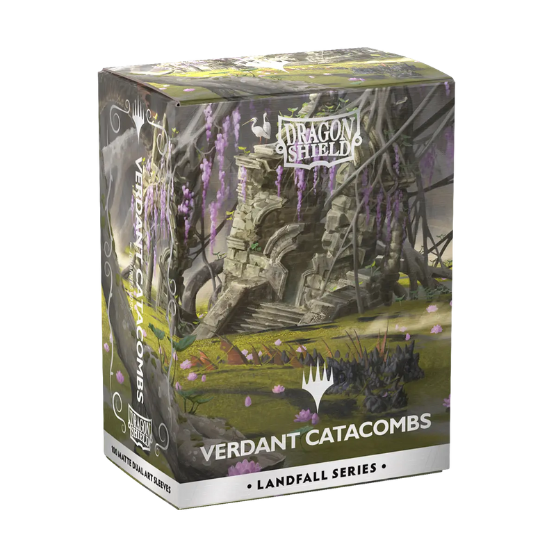 100 Fundas Matte Dual | Landfall Series: Verdant Catacombs de Dragon Shield