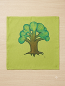 Funda de cojín pintada a mano | Bosque