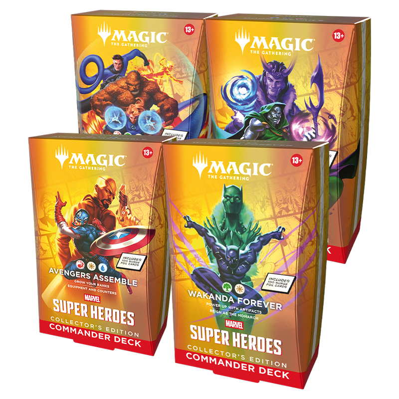 Marvel Super Heroes | Los 4 Mazos de Commander | Edición Coleccionista