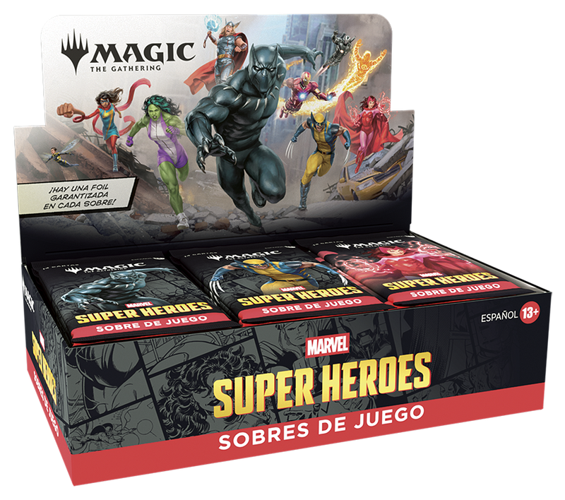 Marvel Super Heroes | Caja de Sobres de Juego