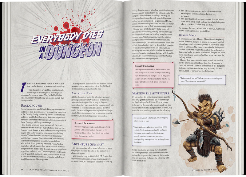 Dungeons & Dragons | Adventure Book: Faster, Purple Worm! (en inglés)