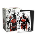 100 Fundas Dual Matte Art Superman Core (Red/White) de Dragon Shield