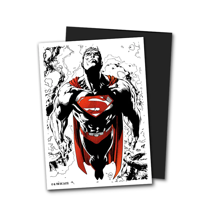 100 Fundas Dual Matte Art Superman Core (Red/White) de Dragon Shield