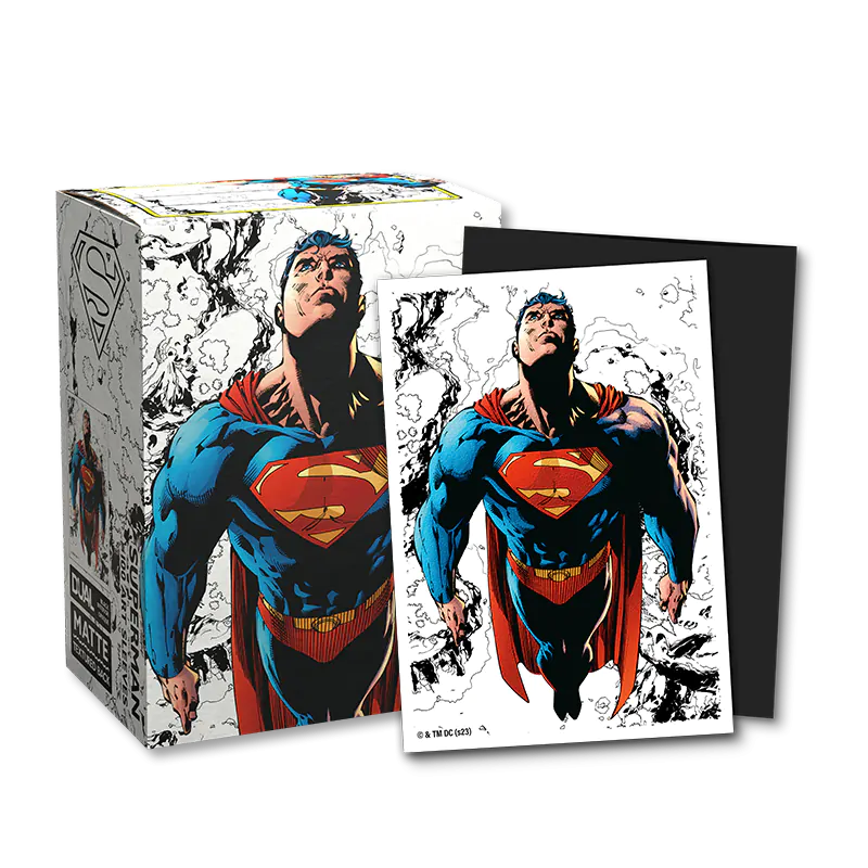 100 Fundas Dual Matte Art Superman Core (Full Color) de Dragon Shield