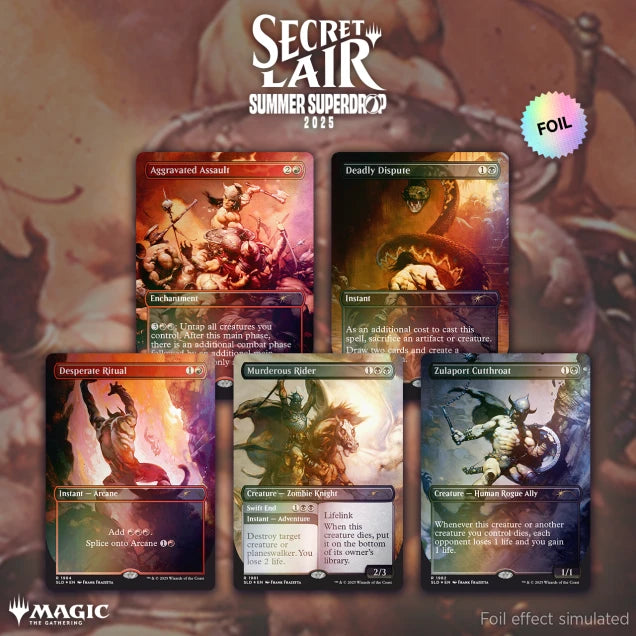 Secret Lair | The Art of Frank Frazetta: The Second Exhibition | Rainbow Foil Edition