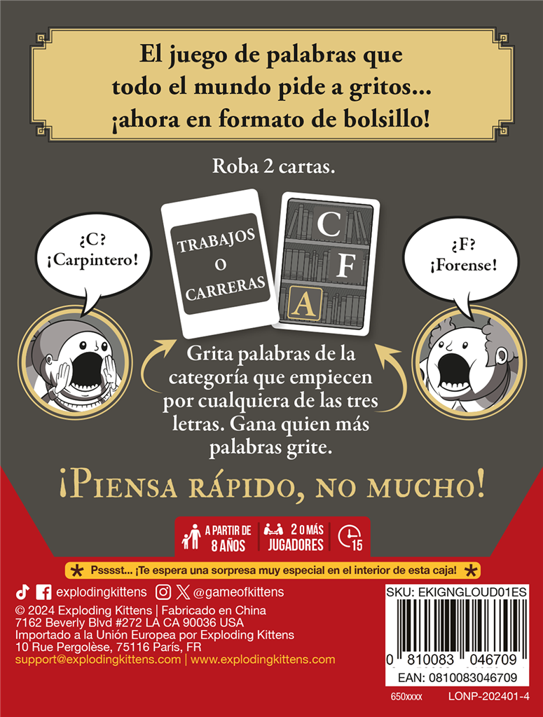 Bibliotecarios Gritones Grab & Game
