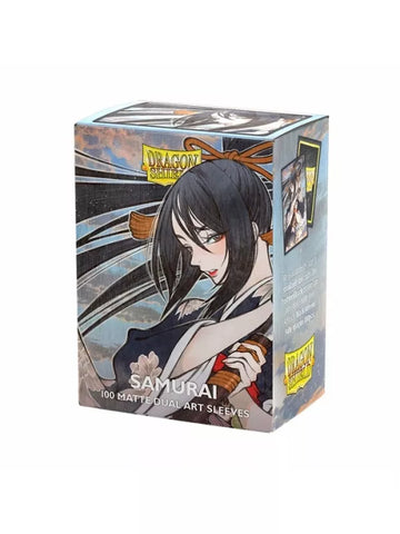 100 Fundas Dual Matte Art Samurai de Dragon Shield