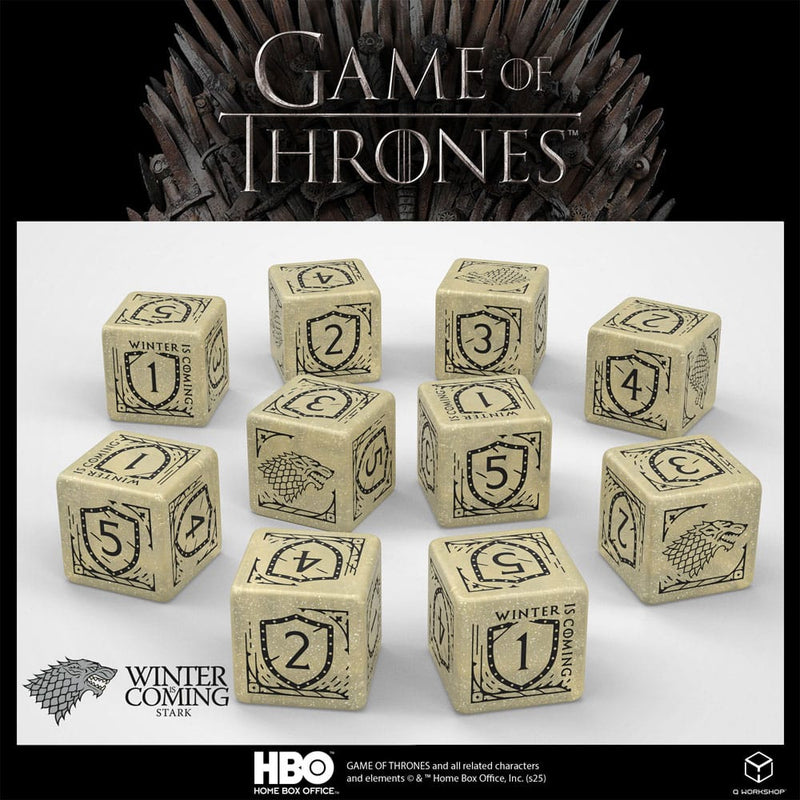 Dados Juego de Tronos de 6 caras (D6) | Pack de 10 dados