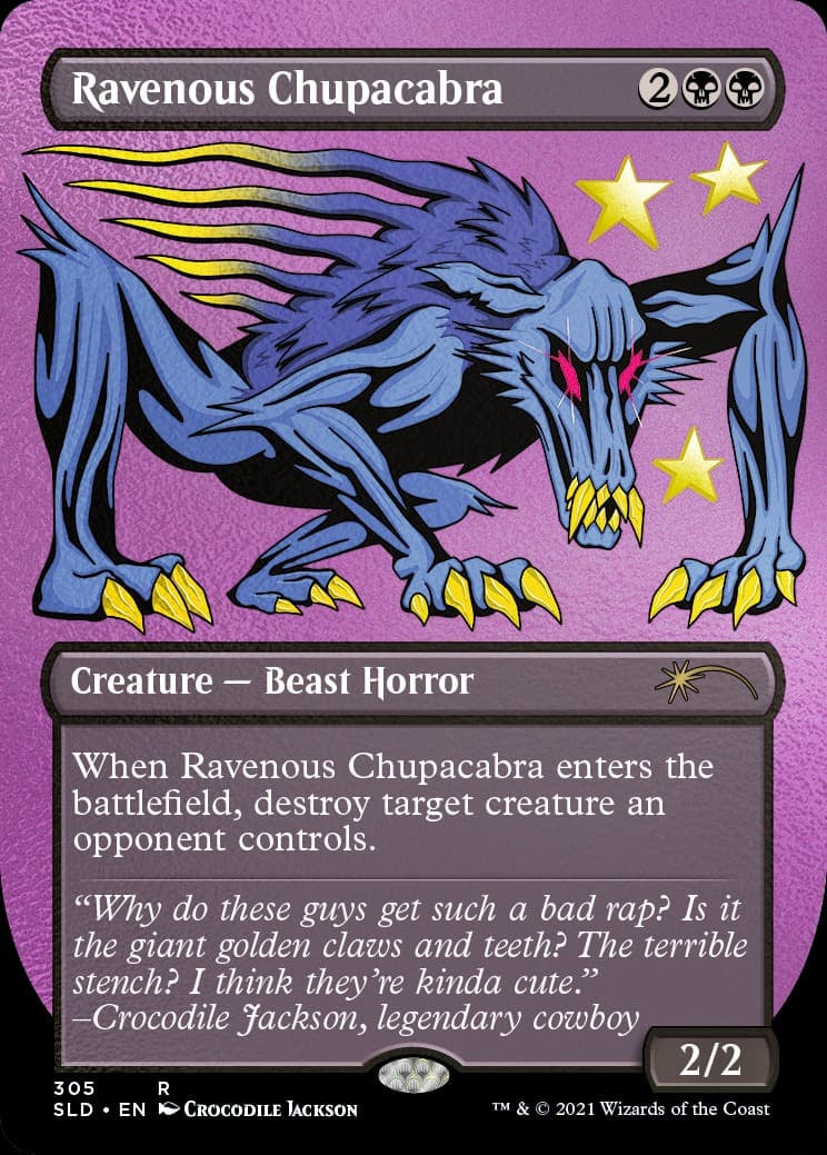 Crocodile Jackson's Monstrous Menagerie Foil Etched Edition