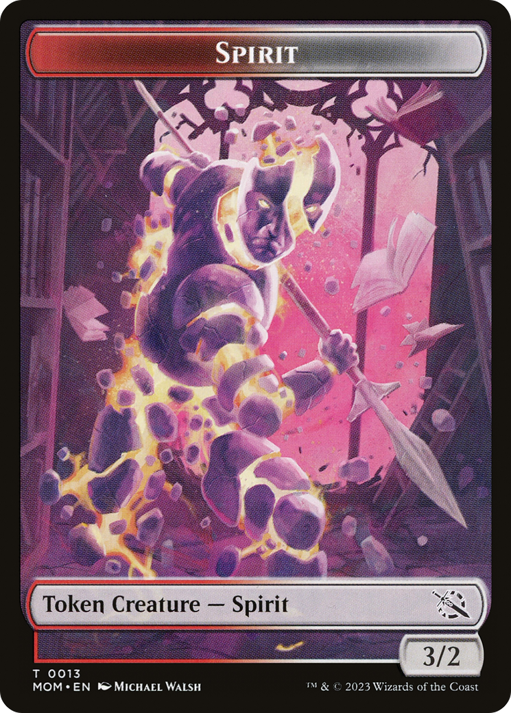 Elemental (09) // Spirit (13) Double-Sided Token [March of the Machine Tokens]