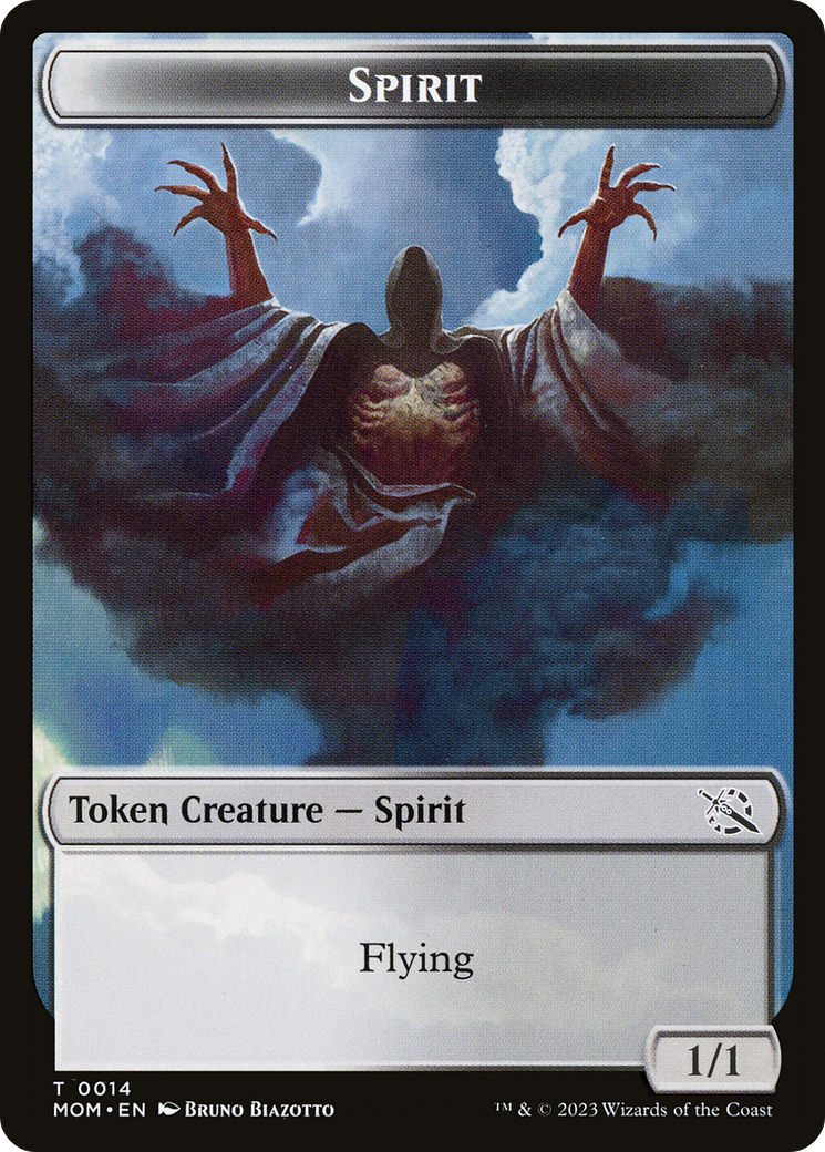 Phyrexian Myr // Spirit (14) Double-Sided Token [March of the Machine Tokens]