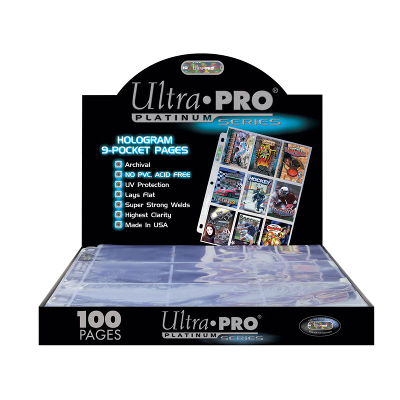 Caja de 100 Hojas Platinum de 9 bolsillos de Ultra Pro