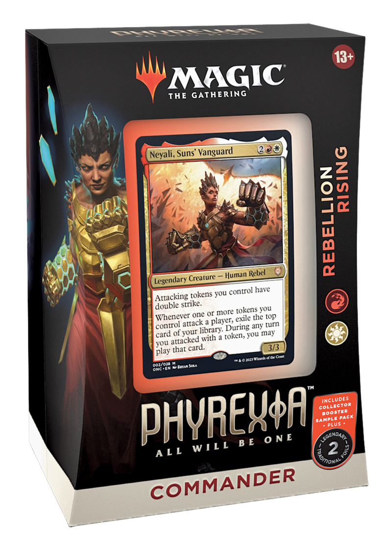 Phyrexia: All Will Be One I Mazo de Commander Rebellion Rising