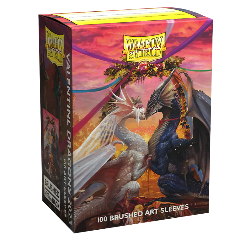 100 Fundas Art Brushed Valentine Dragons 2023 de Dragon Shield