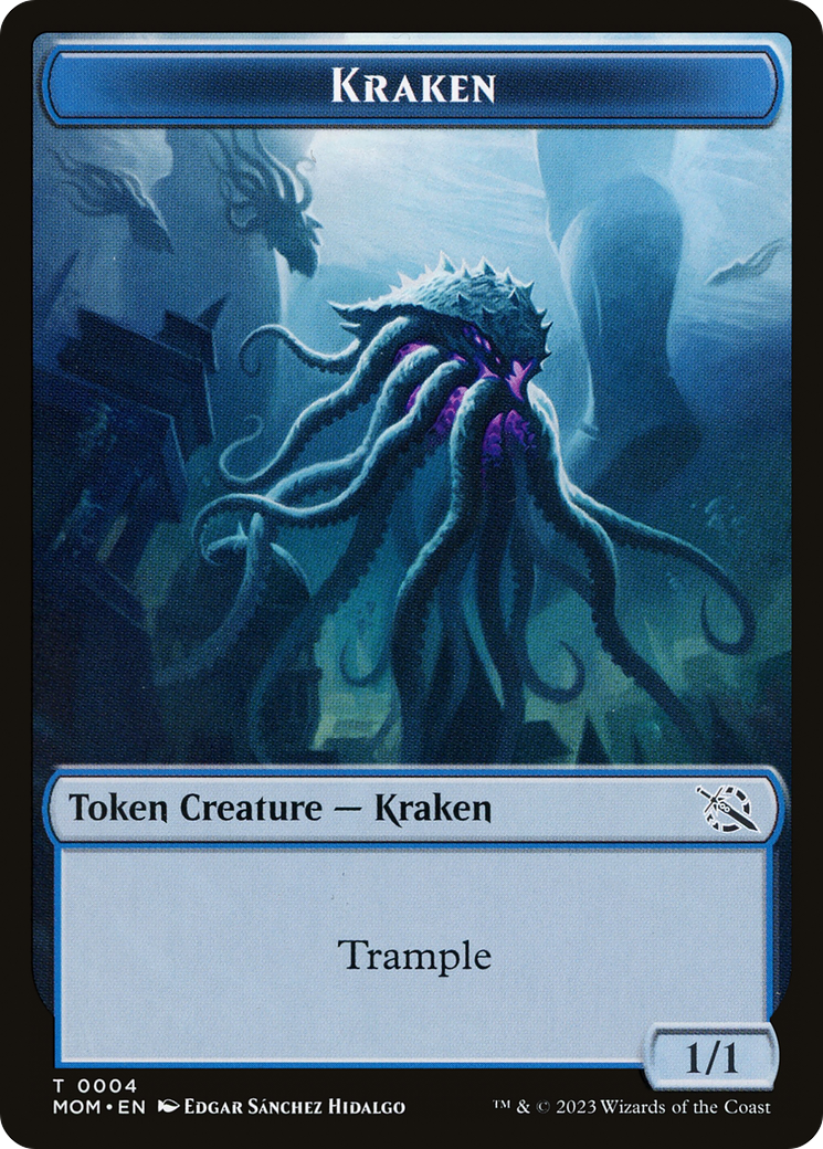 Soldier // Kraken Double-Sided Token [March of the Machine Tokens]