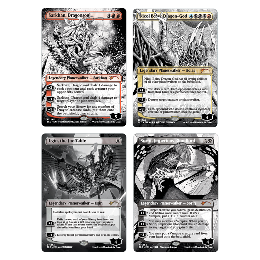 More Borderless Planeswalkers 4セット More Borderless Planeswalkers I Traditional Foil Edition